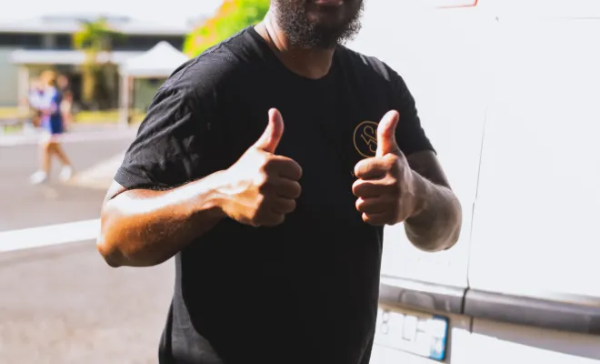 La mise en place du stand